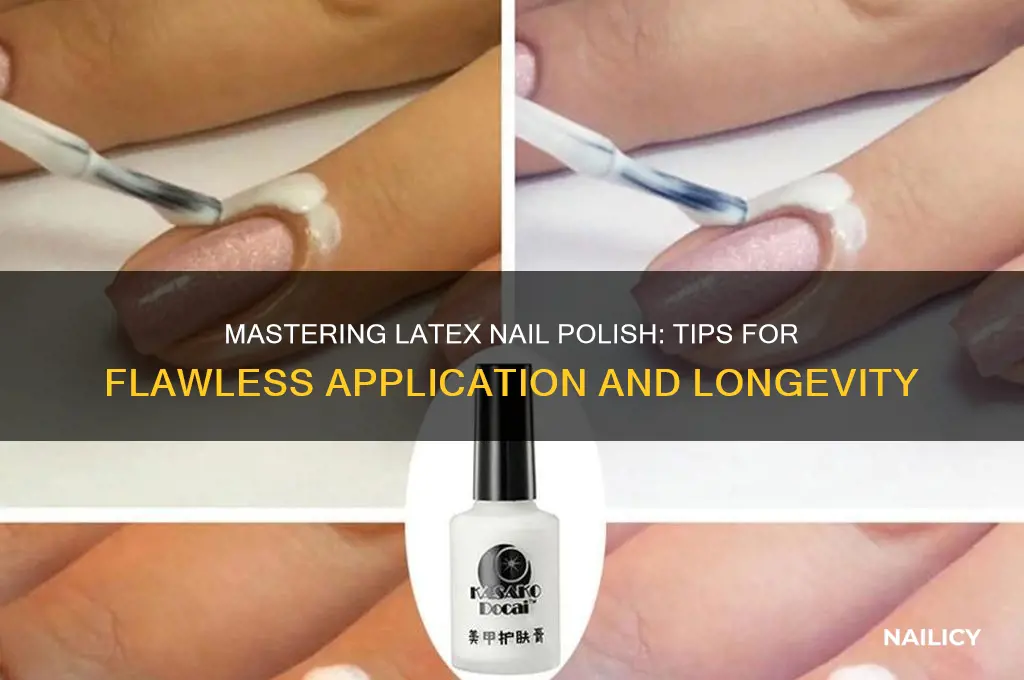 how to use latex nail polish