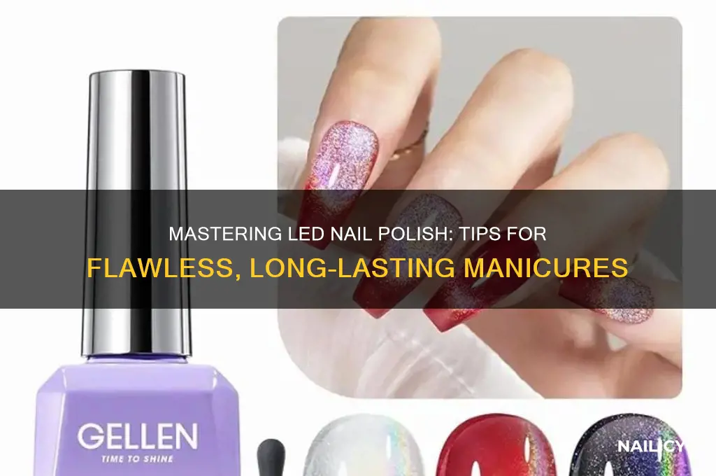 how to use led nail polish