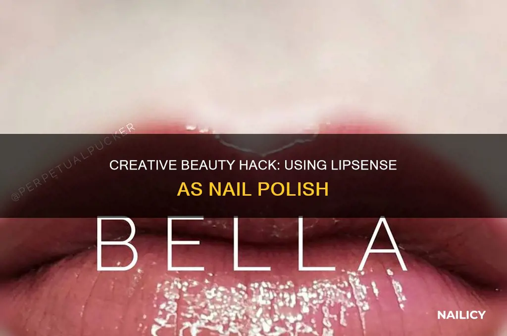 how to use lipsense as nail polish