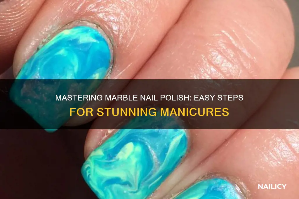 how to use marble nail polish