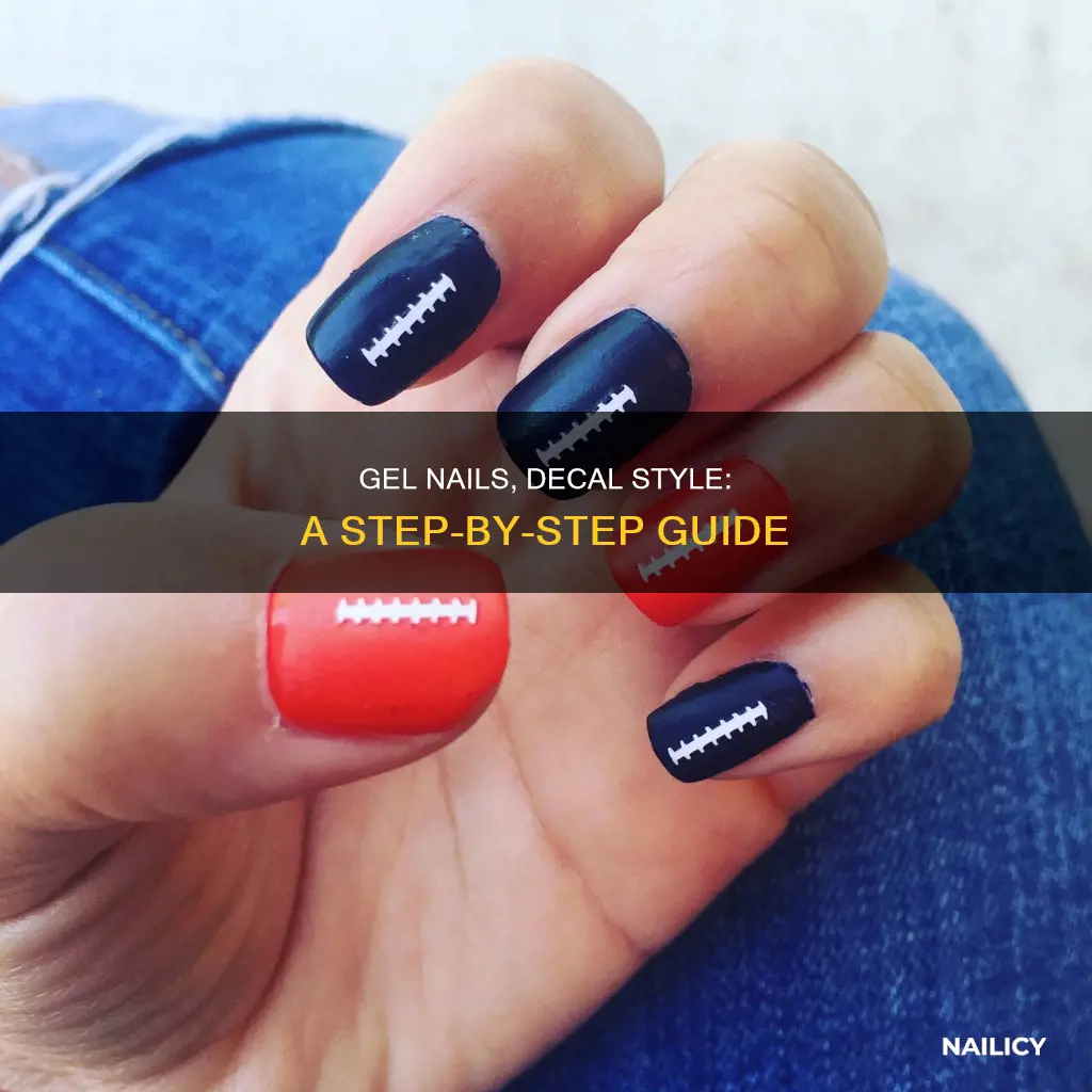 how to use nail decals with gel polish