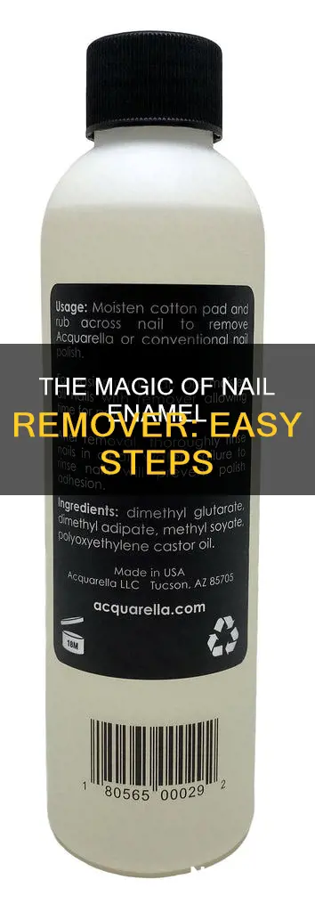 how to use nail enamel remover