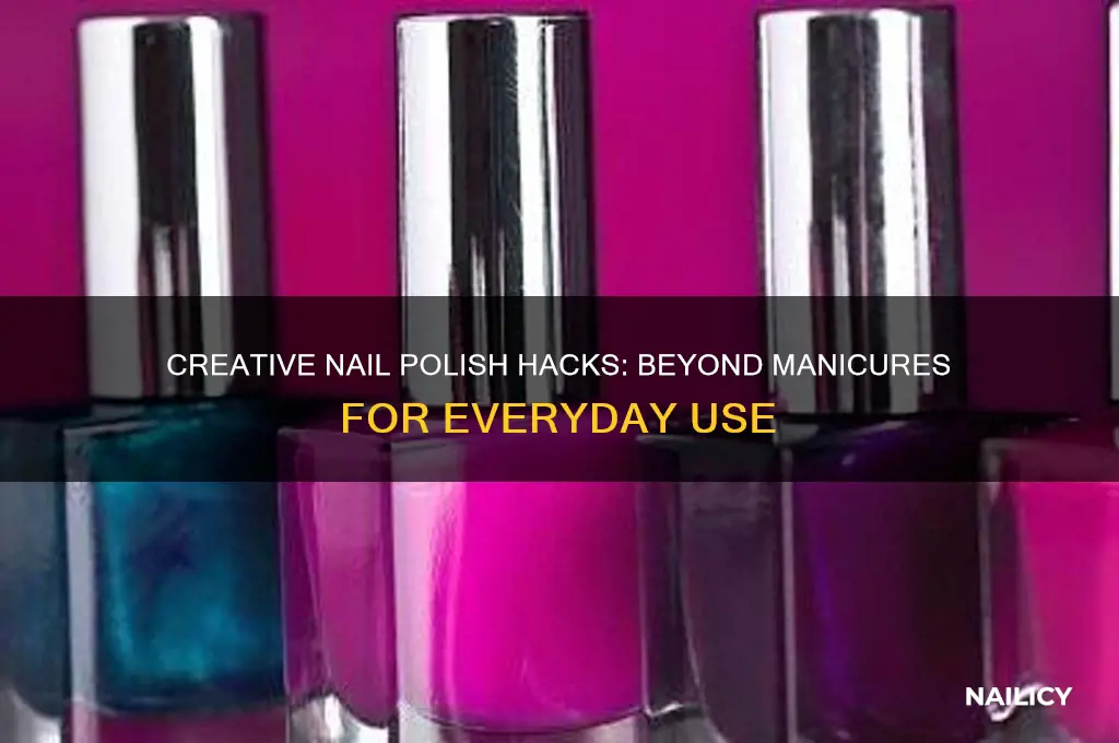how to use nail polish in different ways