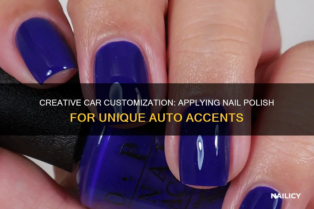 how to use nail polish on a car