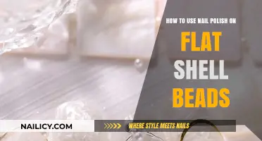 Creative Crafting: Applying Nail Polish on Flat Shell Beads