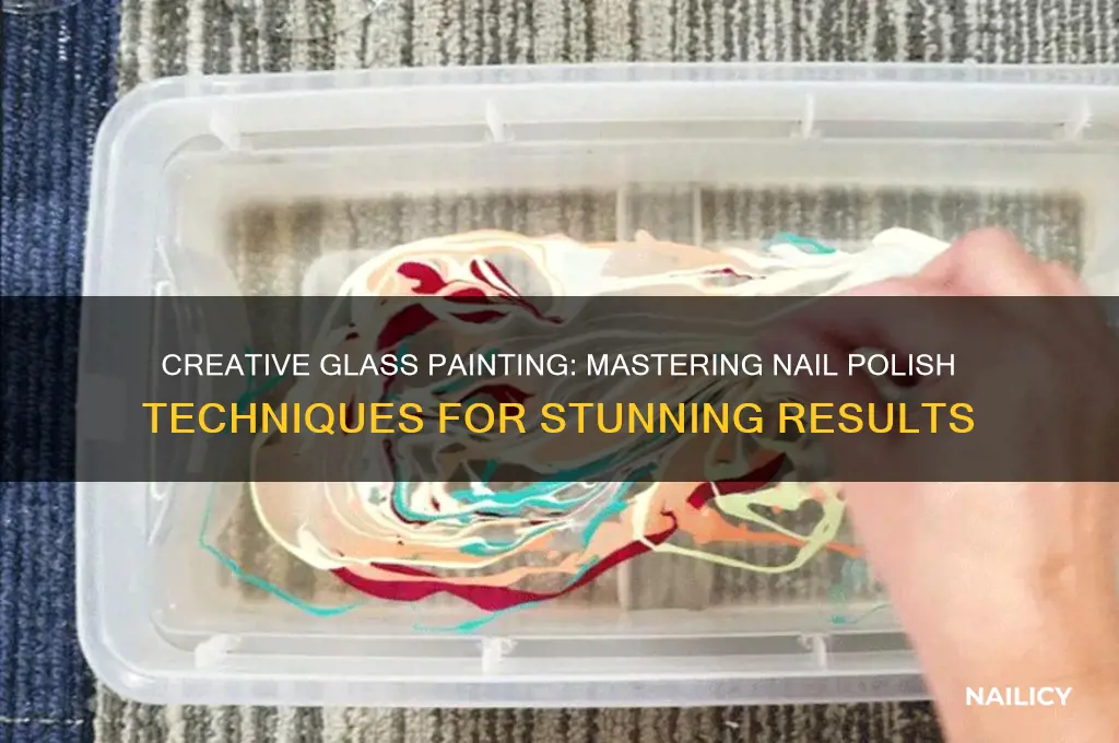 how to use nail polish to paint glass