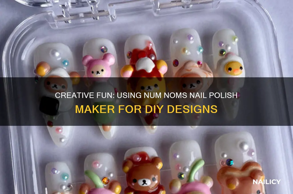 how to use num noms nail polish maker
