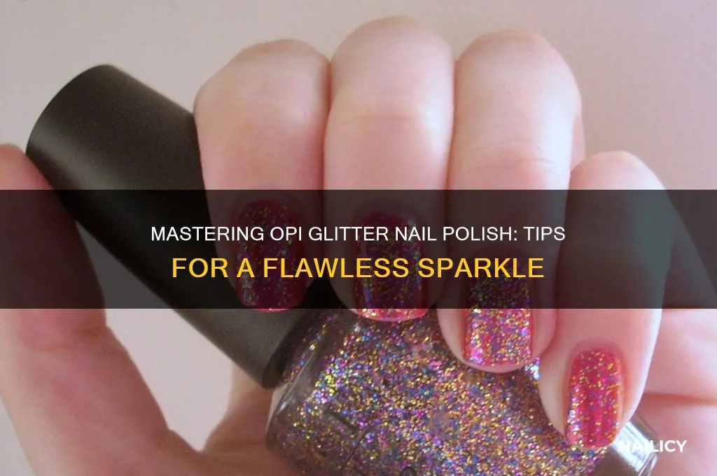 how to use opi glitter nail polish