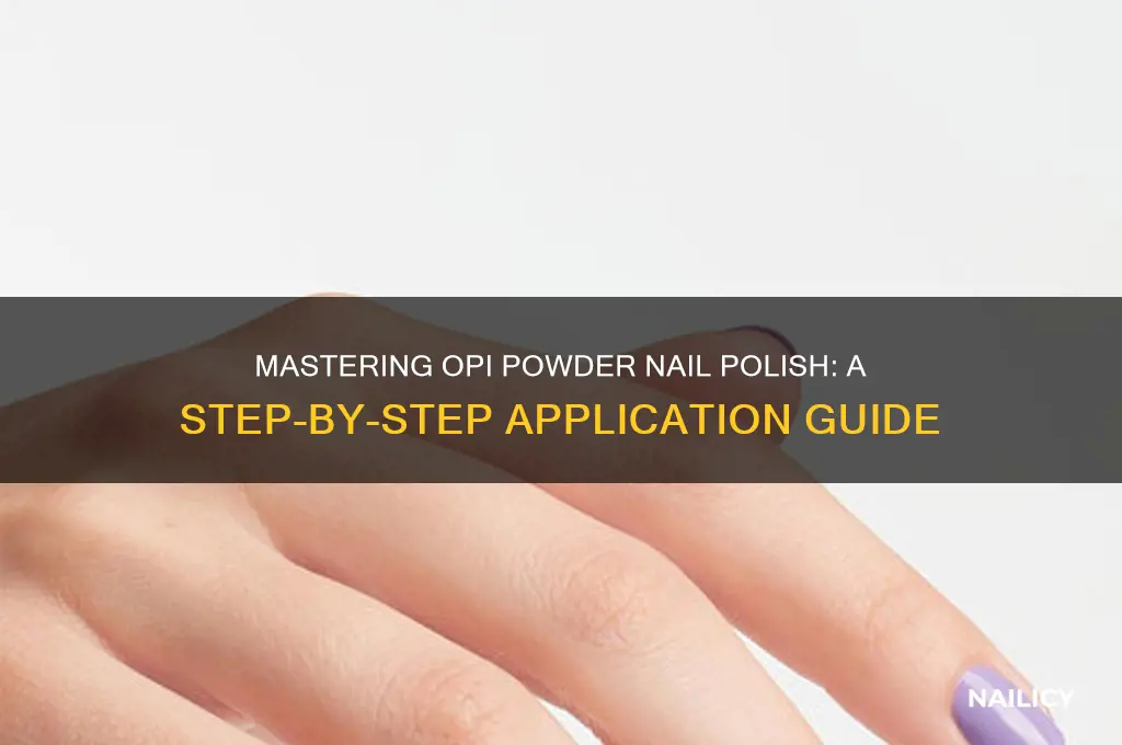 how to use opi powder nail polish
