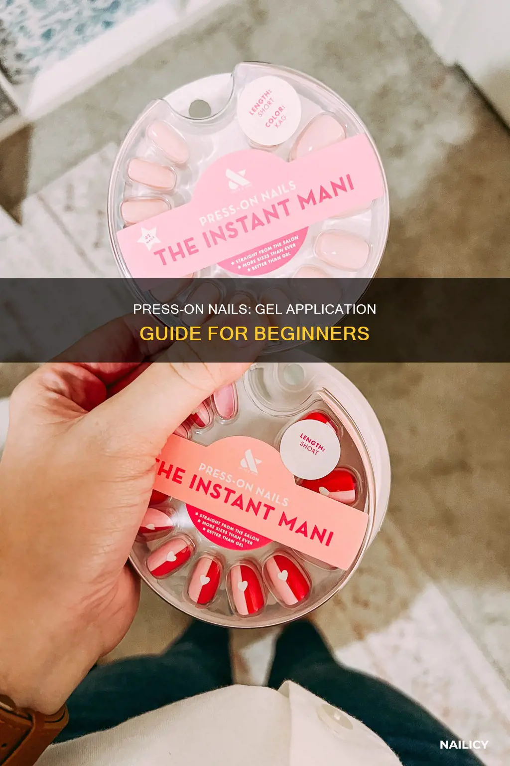 how to use press on nails with gel