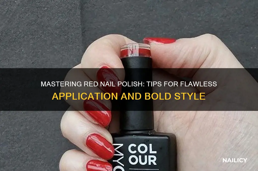 how to use red nail polish