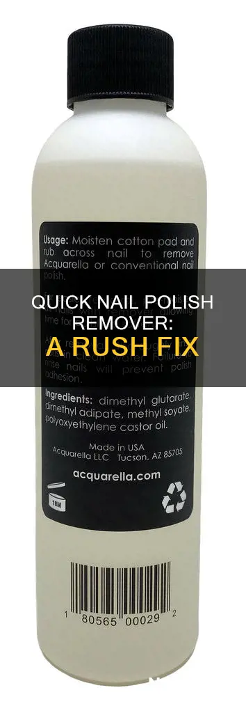 how to use rush nail polish remover