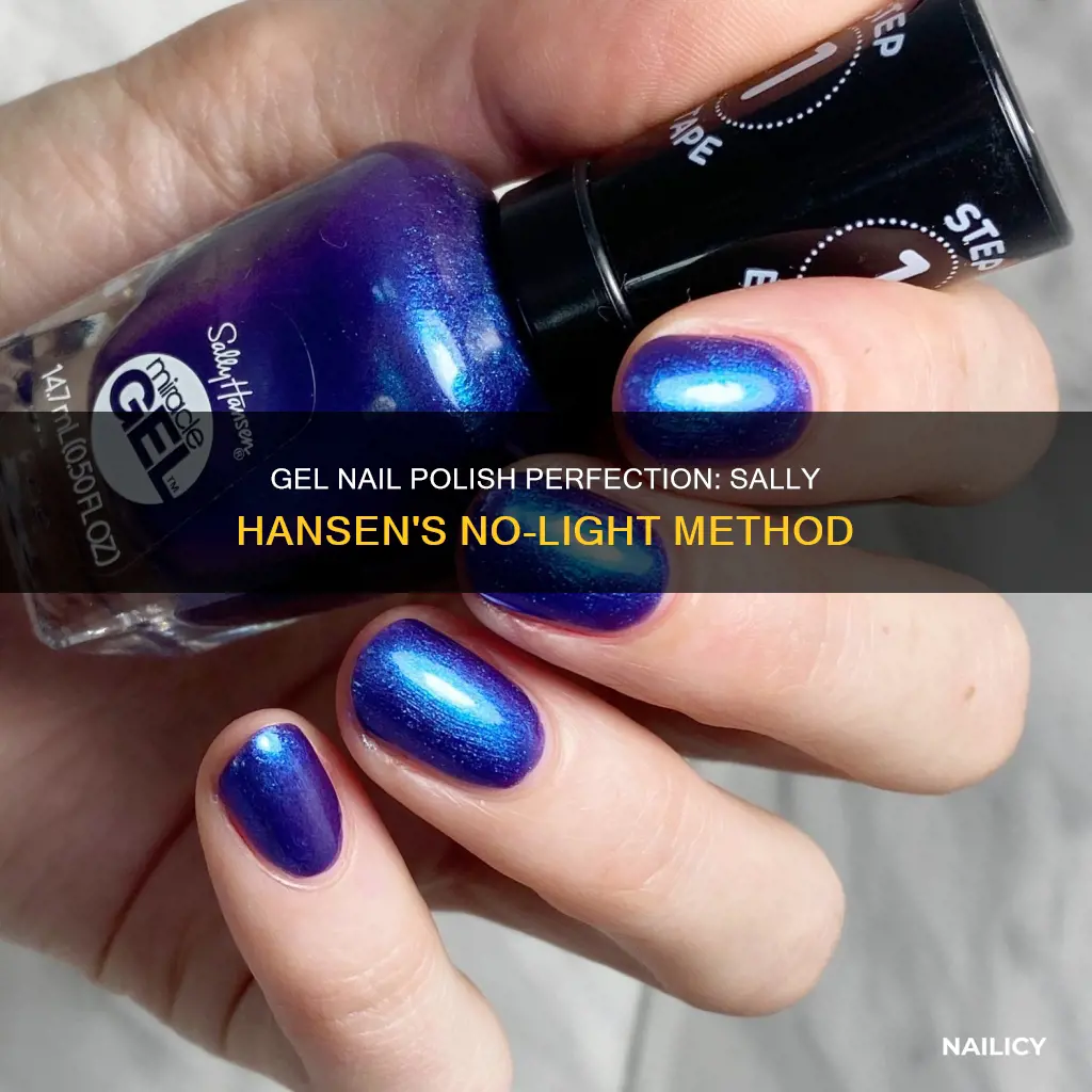how to use sally hansen gel nail polish no light
