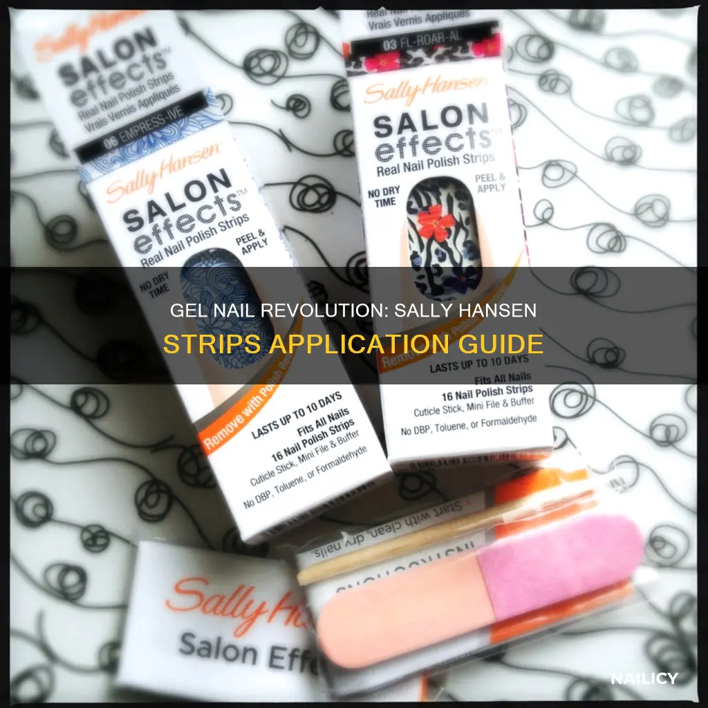 how to use sally hansen gel nail strips