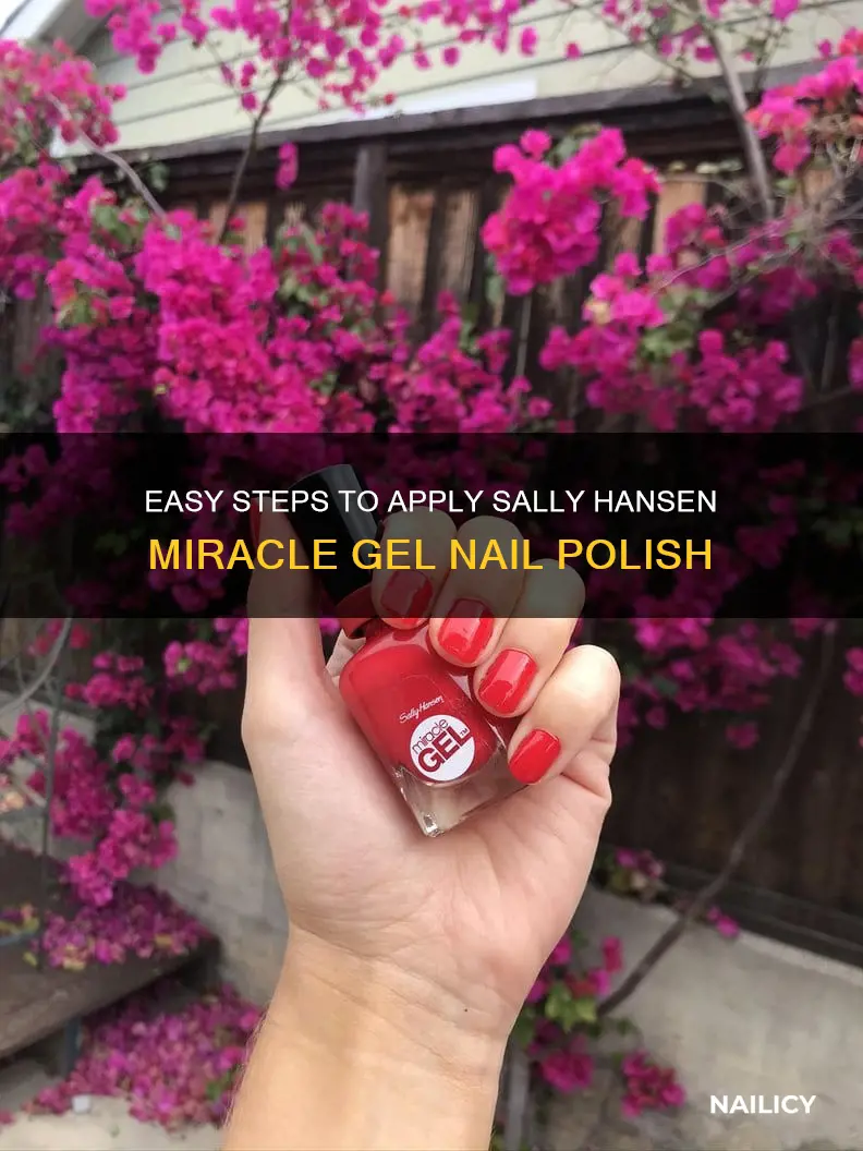 how to use sally hansen miracle gel nail polish