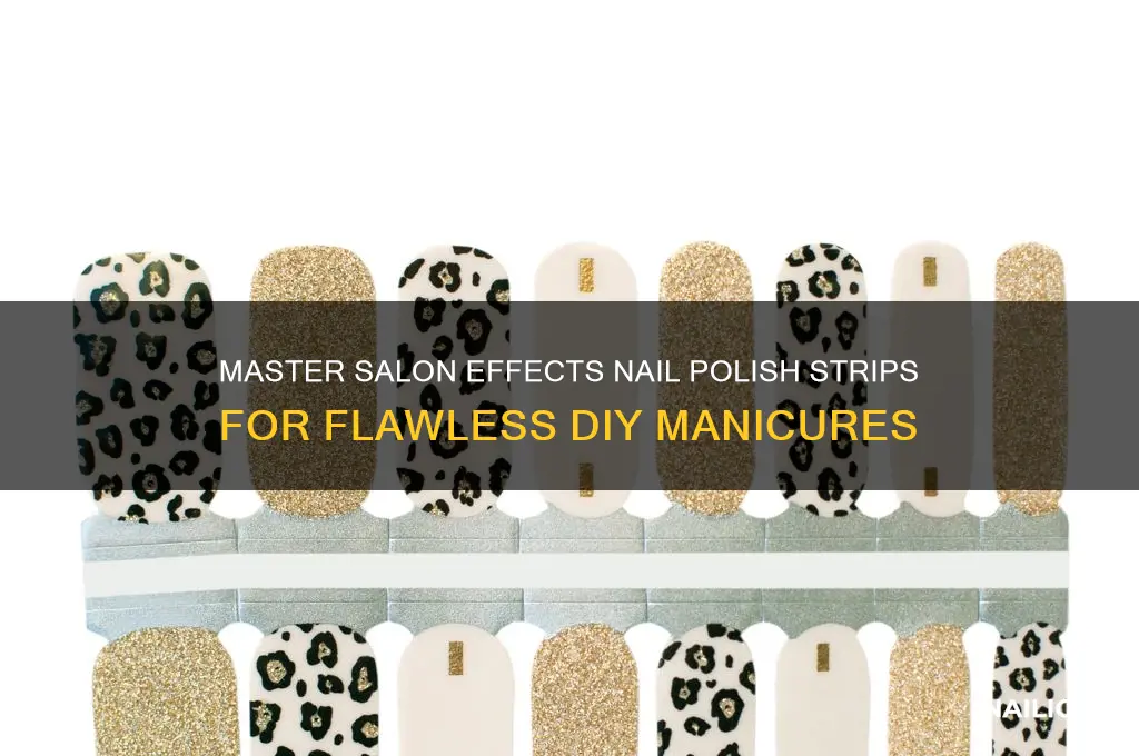 how to use salon effects nail polish strips