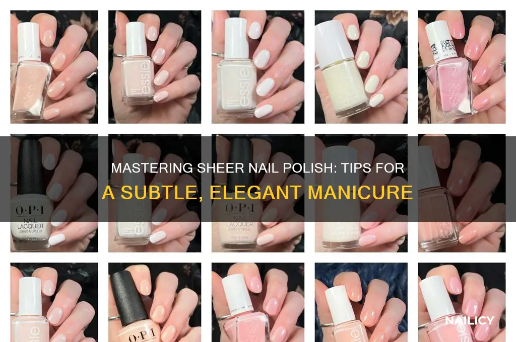 how to use sheer nail polish