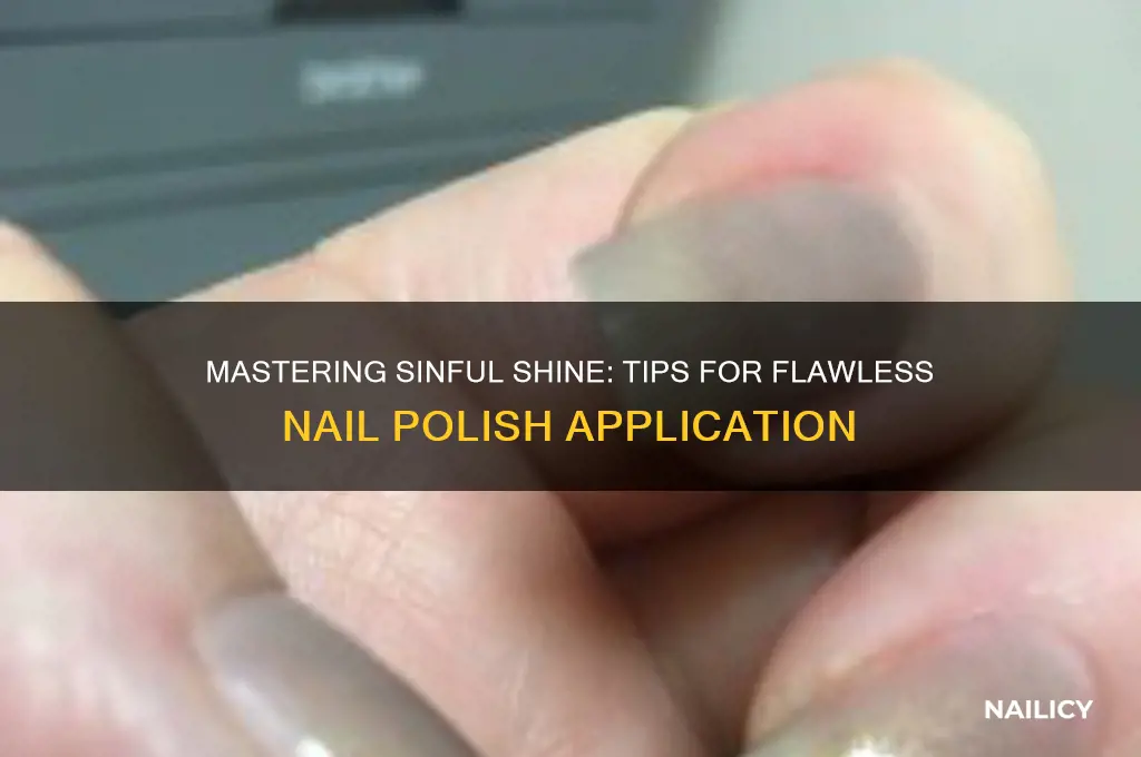how to use sinful shine nail polish