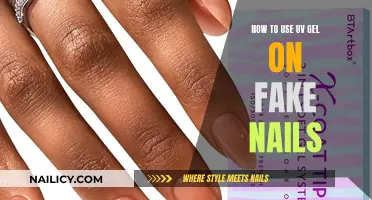 Gel Nails: UV Gel Application on Fake Nails