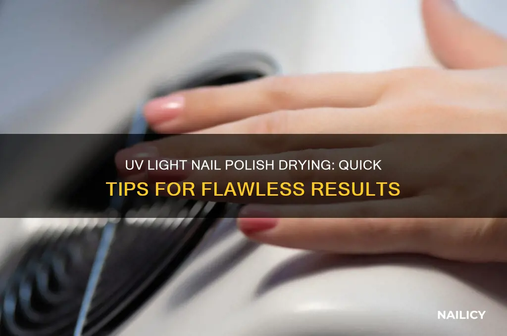 how to use uv light to dry nail polish
