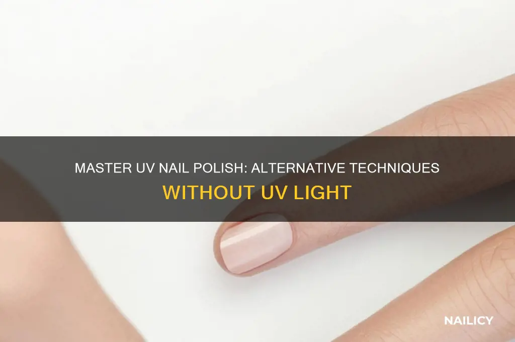 how to use uv nail polish without uv light