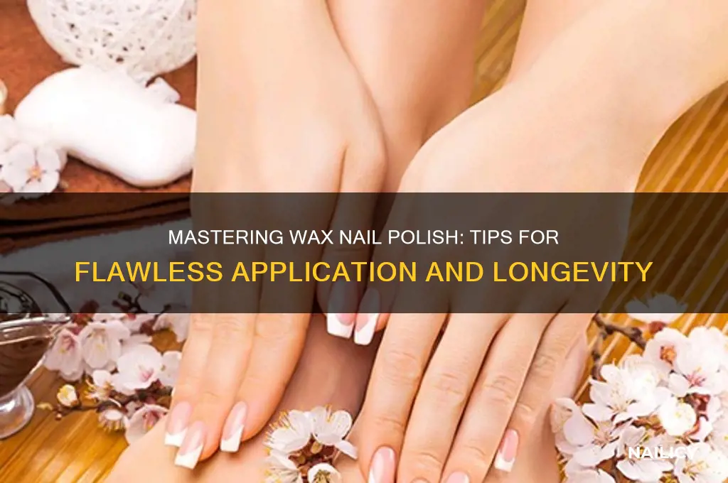 how to use wax nail polish