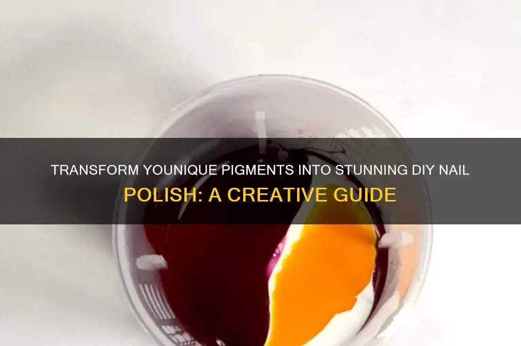 how to use younique pigments as nail polish