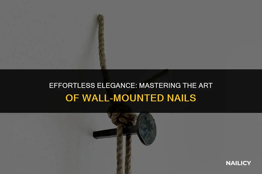how to wall mount nails