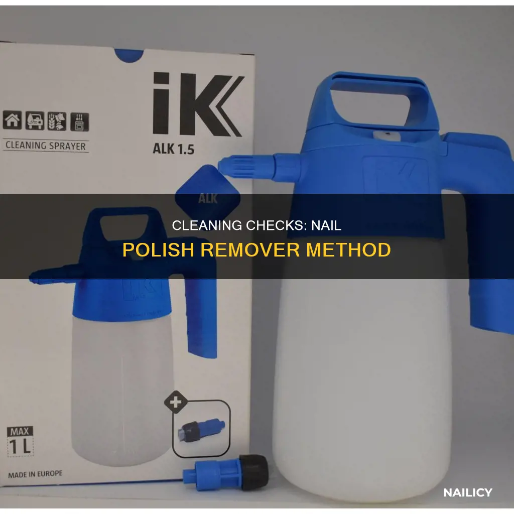 how to wash checks with nail polish remover