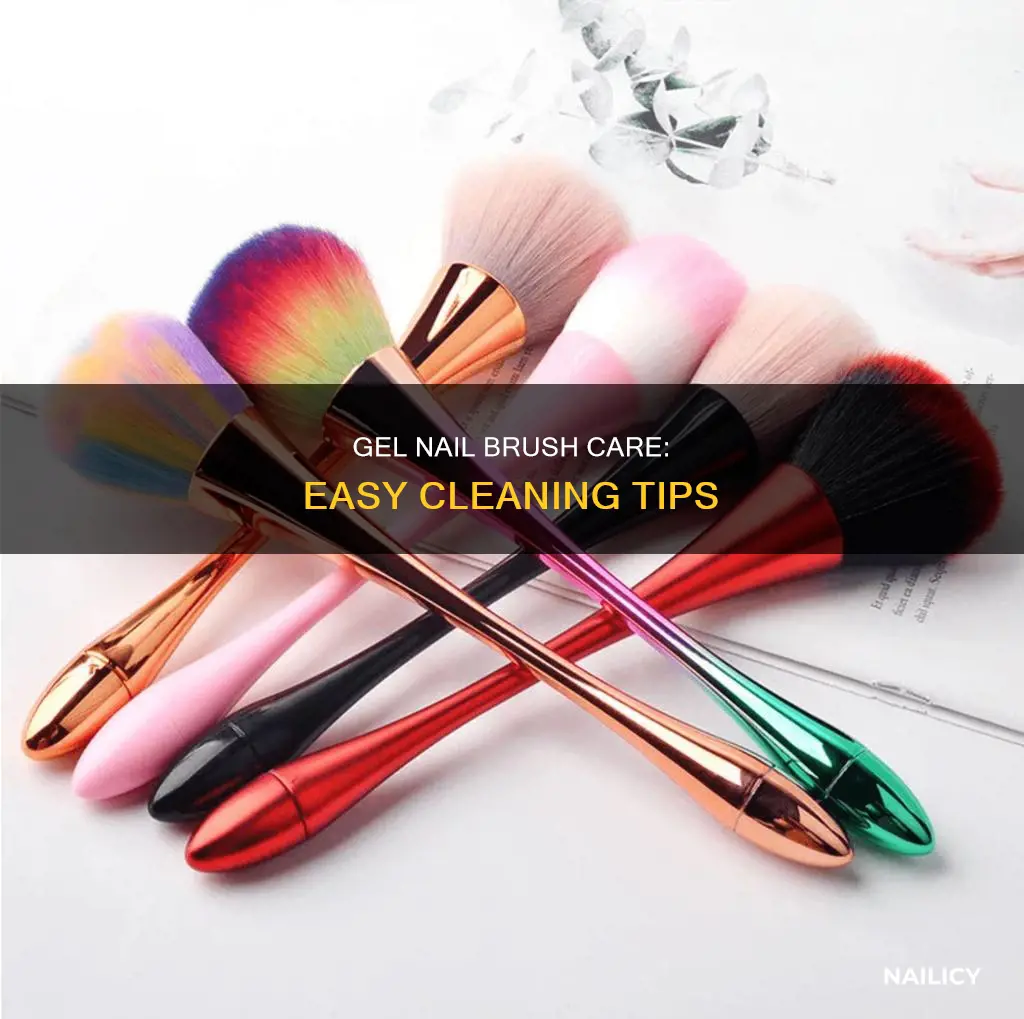 how to wash gel nail brush