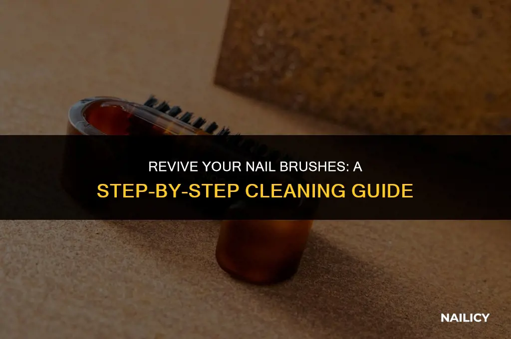 how to wash nail brushes