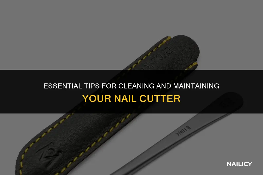 how to wash nail cutter