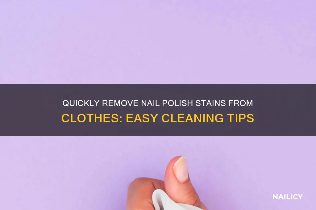 how to wash nail polish from clothes