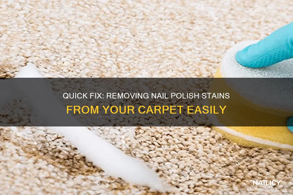 how to wash nail polish out of carpet