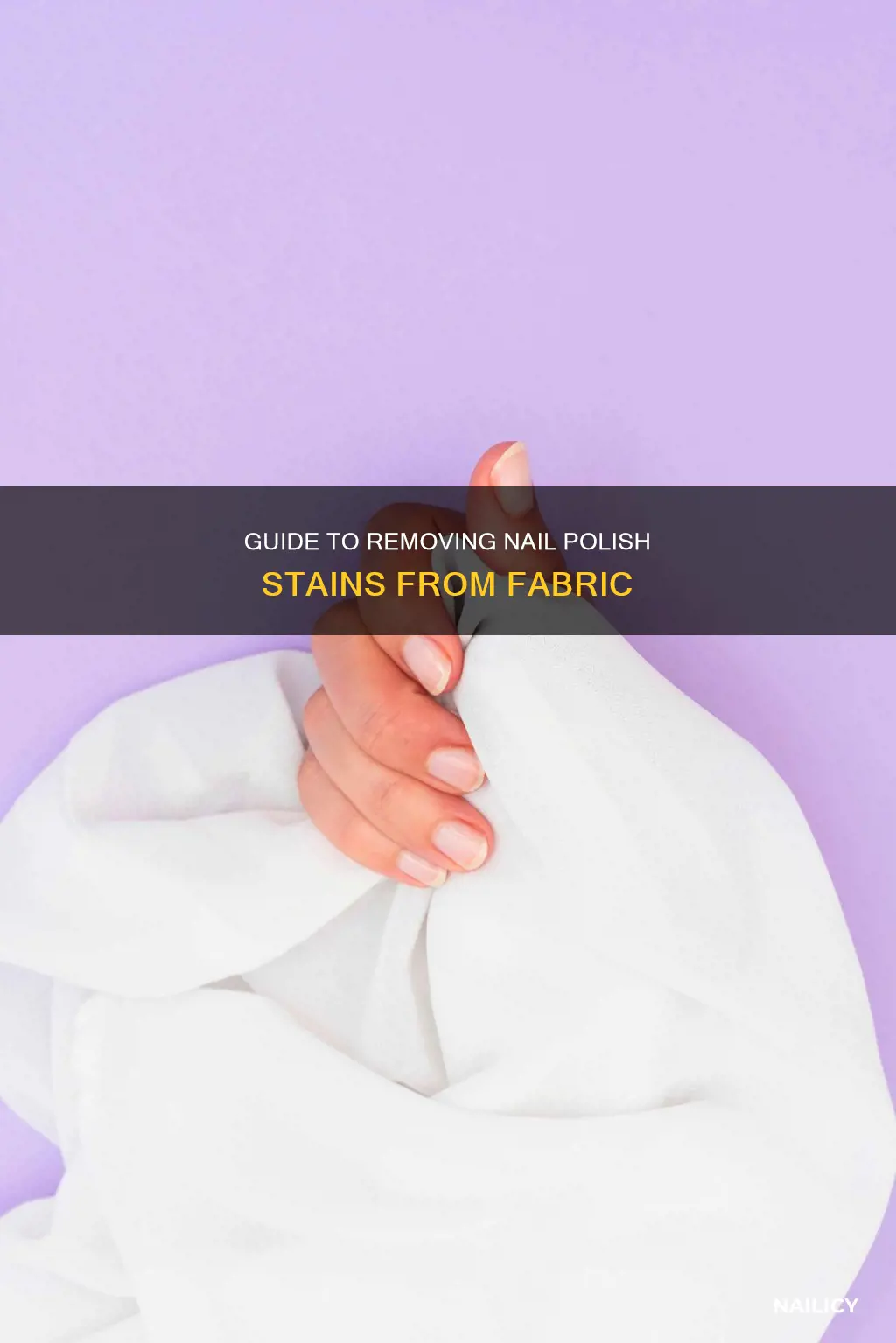 how to wash nail polish remover from fabric