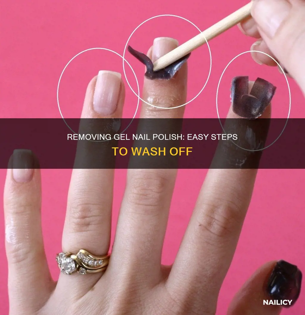 how to wash off gel nail polish
