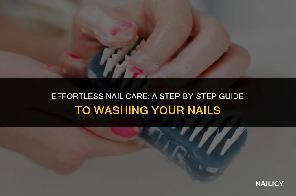 how to wash your nails