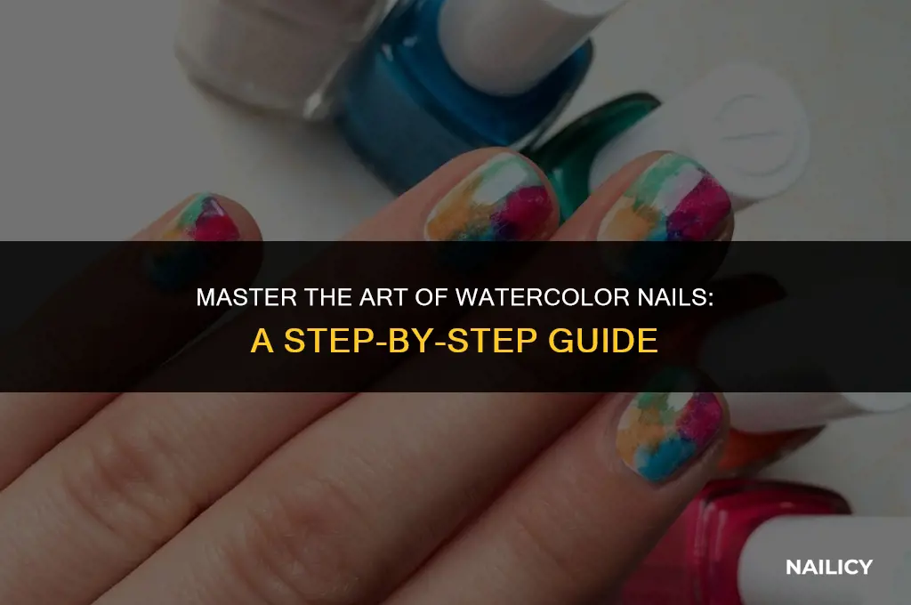 how to watercolor nails