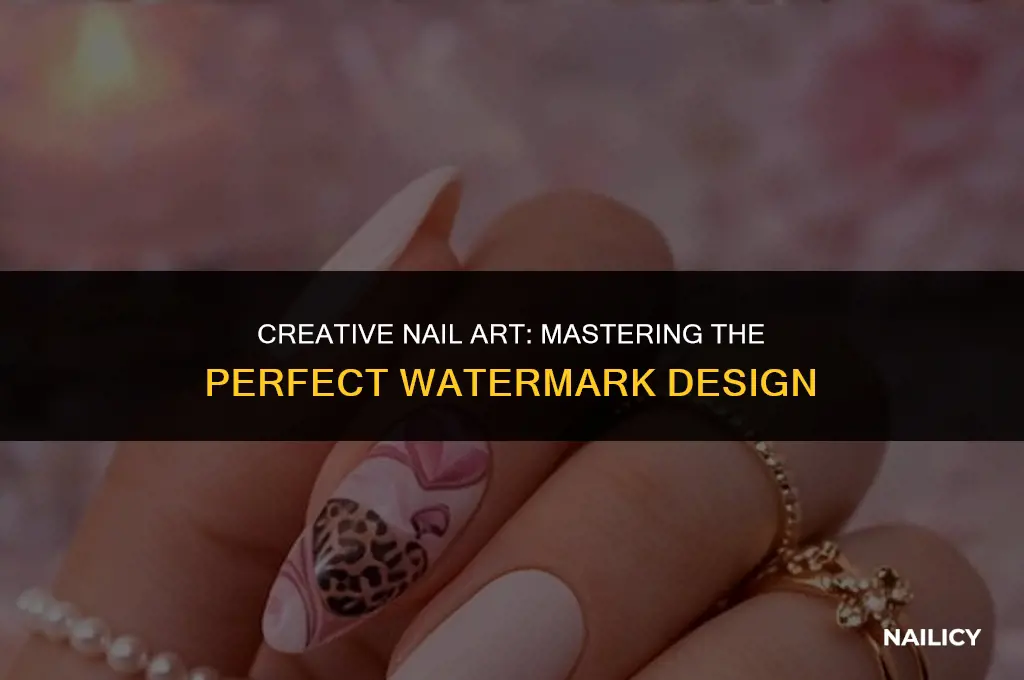 how to watermark your nails