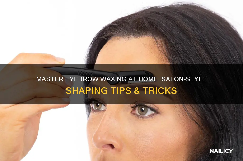 how to wax your eyebrows like the nail salon