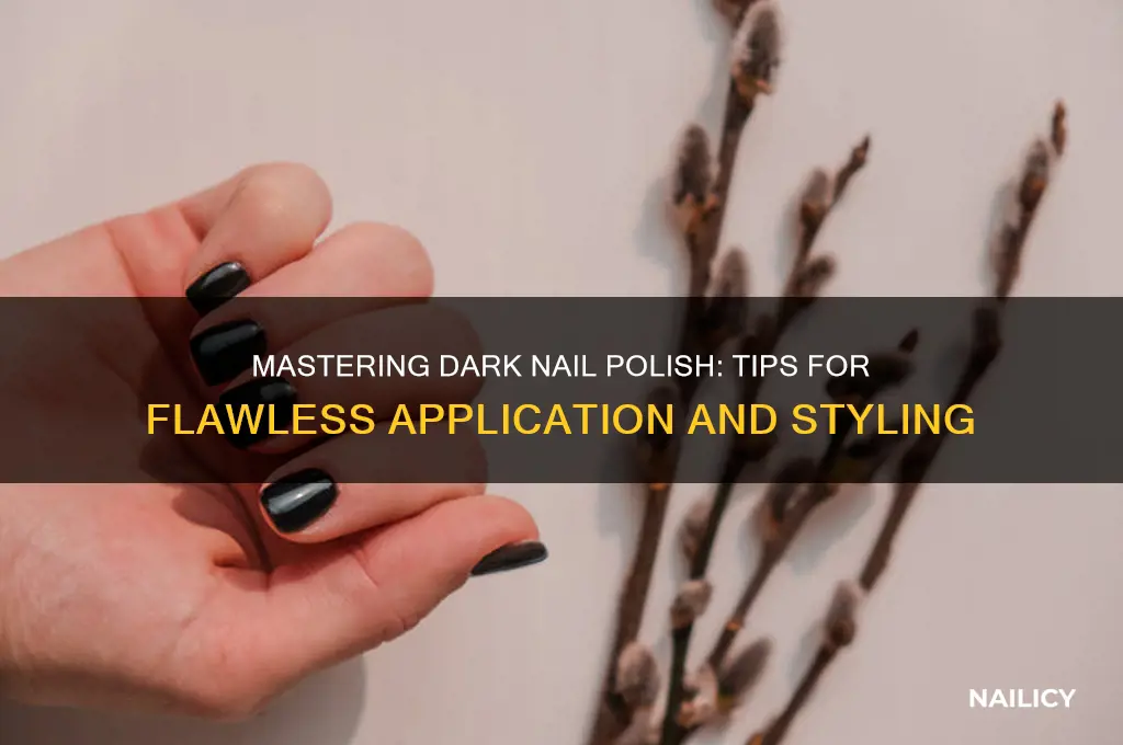 how to wear dark nail polish