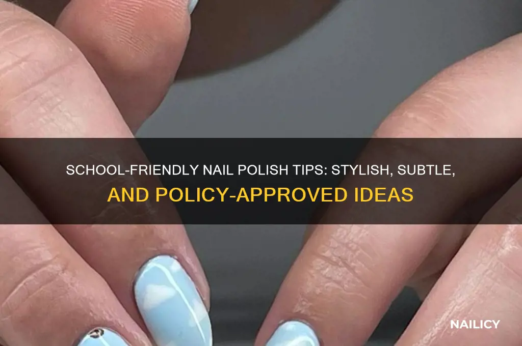 how to wear nail polish at school