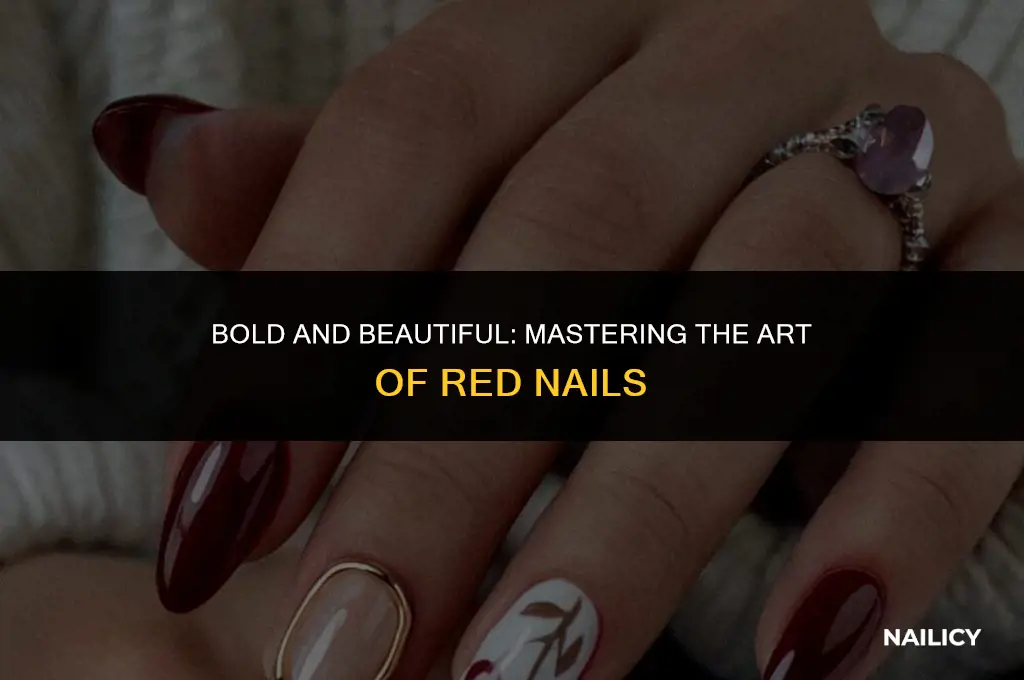 how to wear red nails