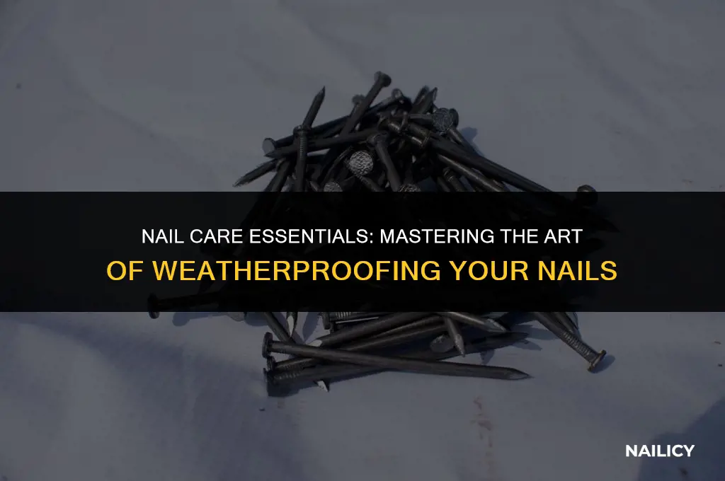 how to weatherproof nails
