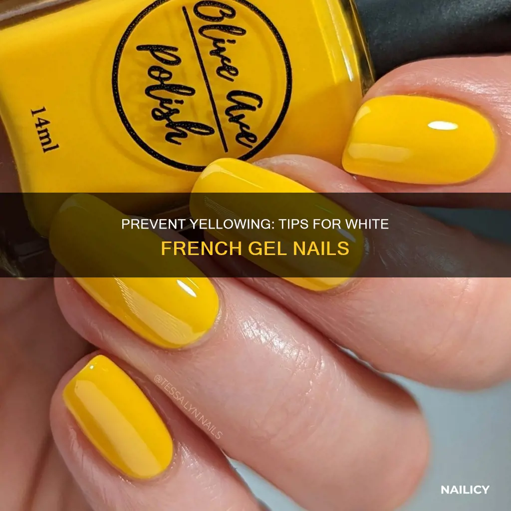 how to white french gel nail polish from turning yellow