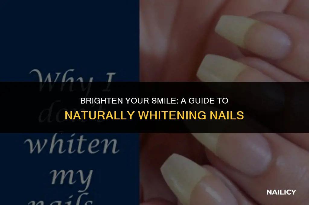 how to whitten nails