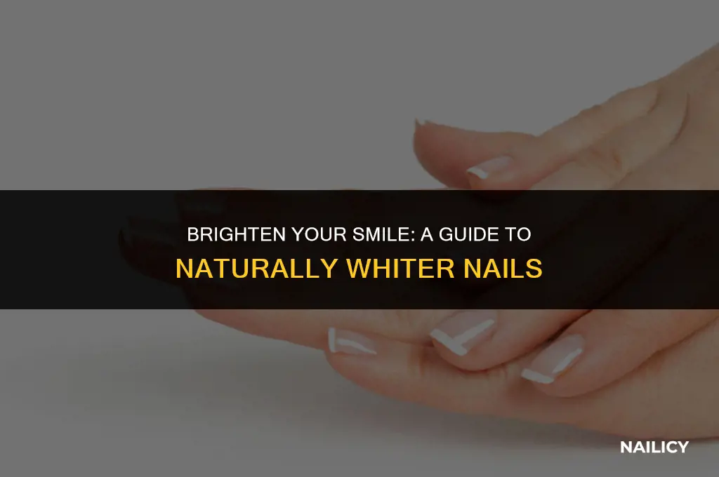 how to whjten nails