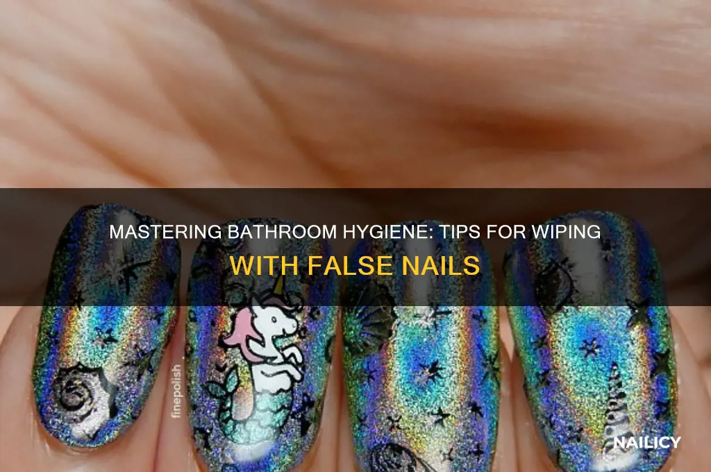 how to wipe your bum with false nails