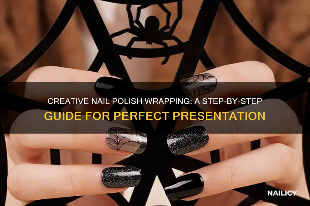 how to wrap a nail polish bottle