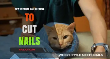 Towel-Wrapping Your Cat to Trim Nails